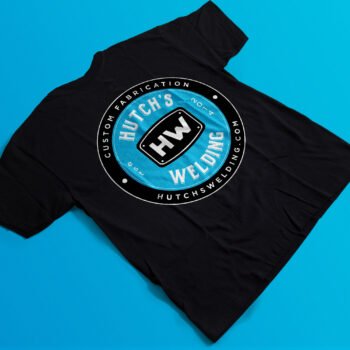 Hutch's Welding Logo T-shirt - Jolene Blue